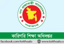 কারিগরি শিক্ষা অধিদপ্তরে নিয়োগ বিজ্ঞপ্তি