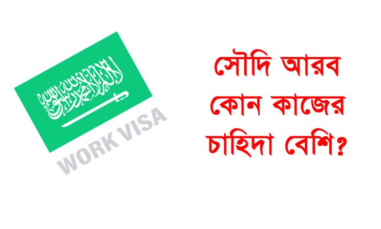 সৌদি আরবে চাহিদাসম্পন্ন কাজ এবং বেতন 1 সৌদি আরব কোন কাজের চাহিদা বেশি