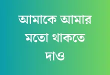 Amake Amar Moto Thakte Dao