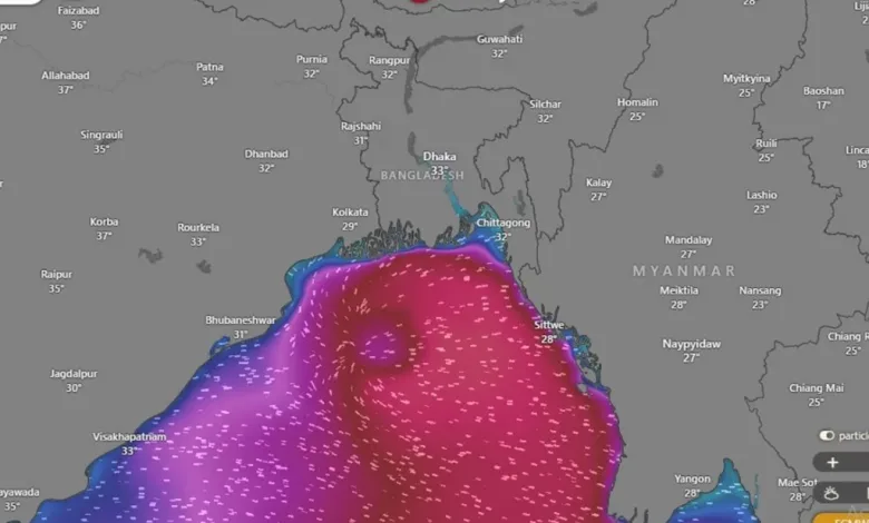 ঘূর্ণিঝড়ের গতিবেগ