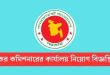 কর কমিশনারের কার্যালয় নিয়োগ বিজ্ঞপ্তি