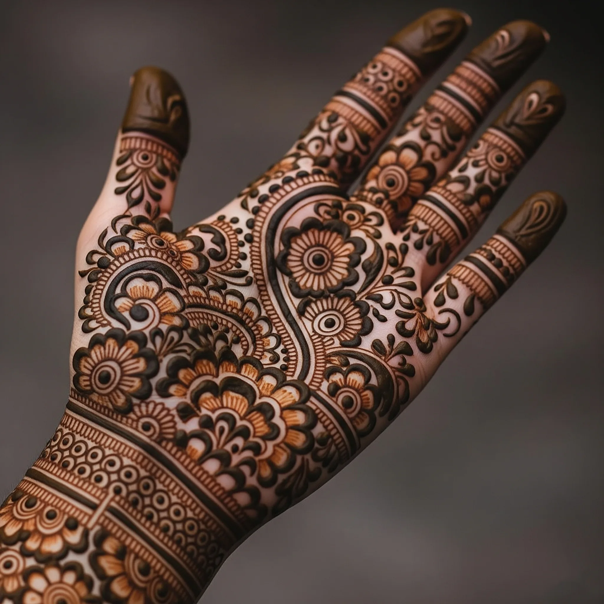 Bridal Mehndi Design for Wedding Image 2025