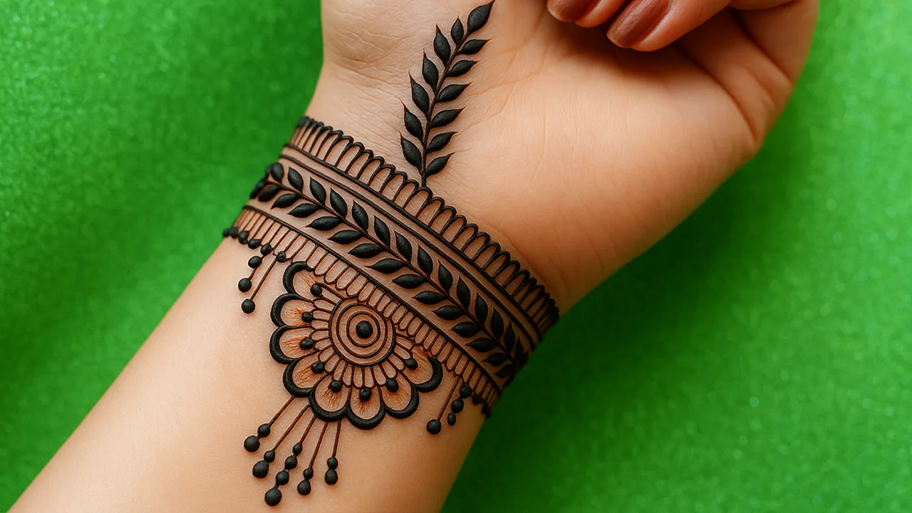 ফ্রন্ট হ্যান্ড মেহেদি ডিজাইন পিকচার সিম্পল স্টাইল