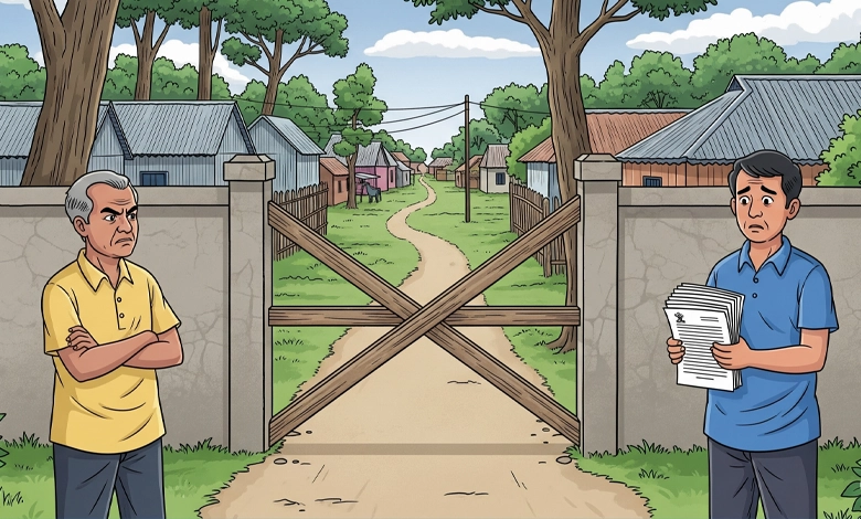 প্রতিবেশী যাতায়াতের রাস্তা না দিলে করণীয়, আইনজীবীর পরামর্শ